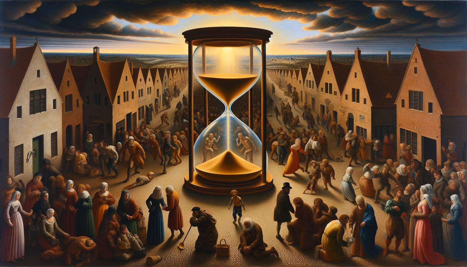 The Hourglass of Hope and Shadows