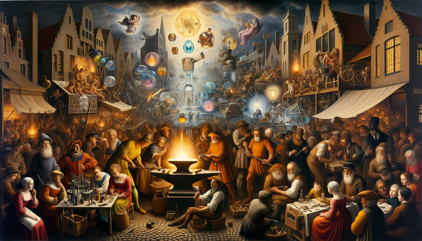 The Forge of Minds and Marketplaces Aflame