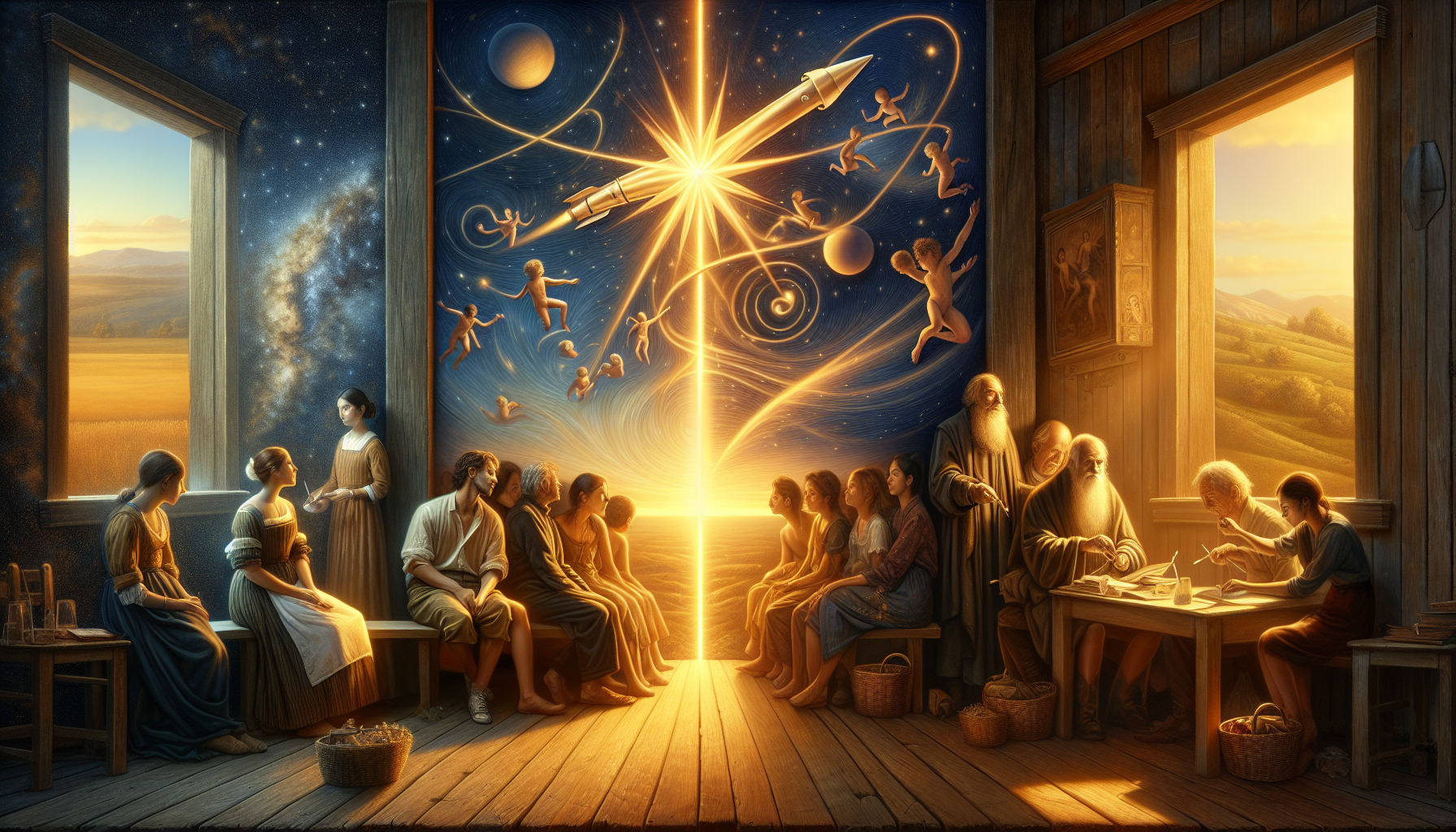 Between Earth and Stars, the Weight of Time