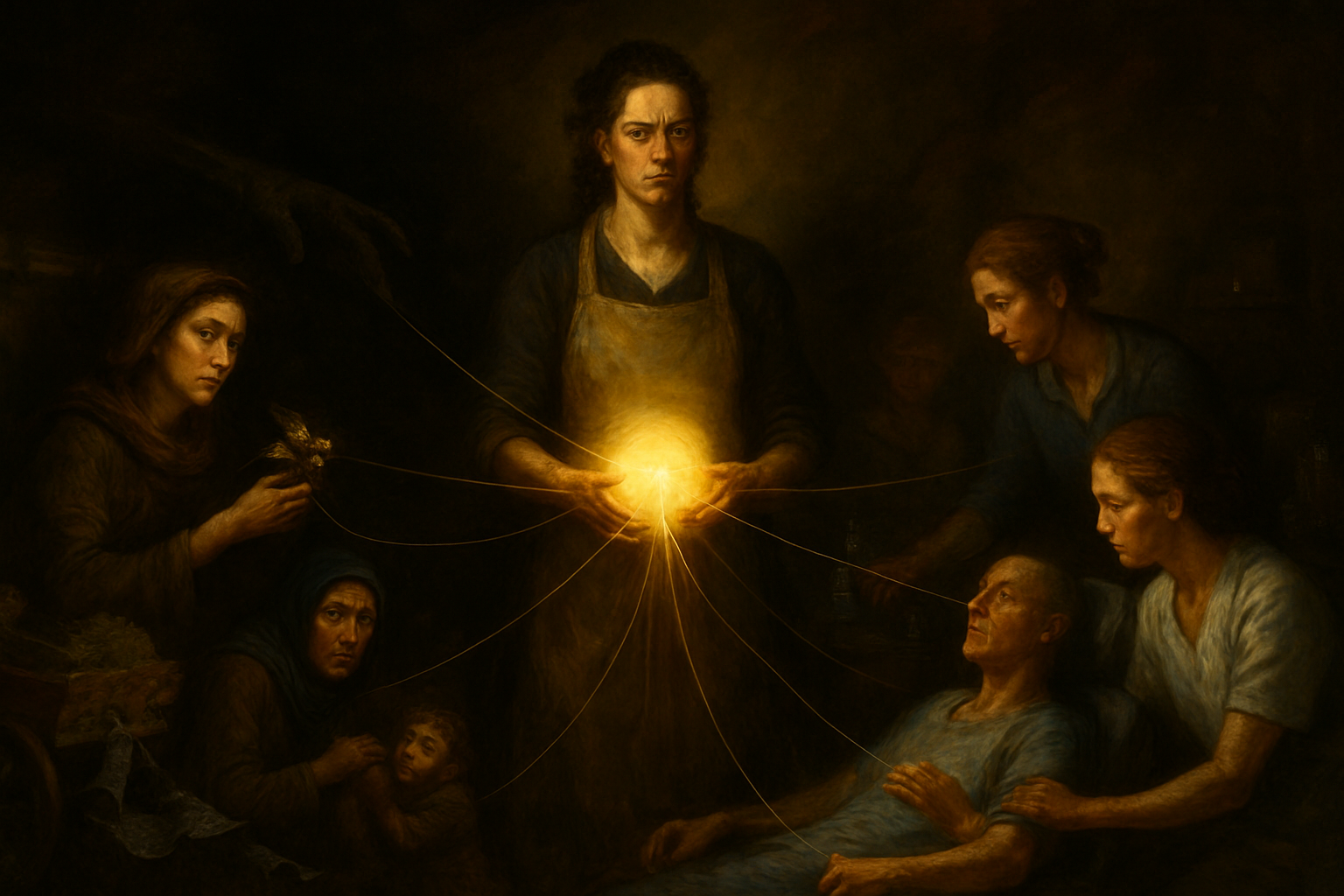 Threads of Light and Frozen Ledgers